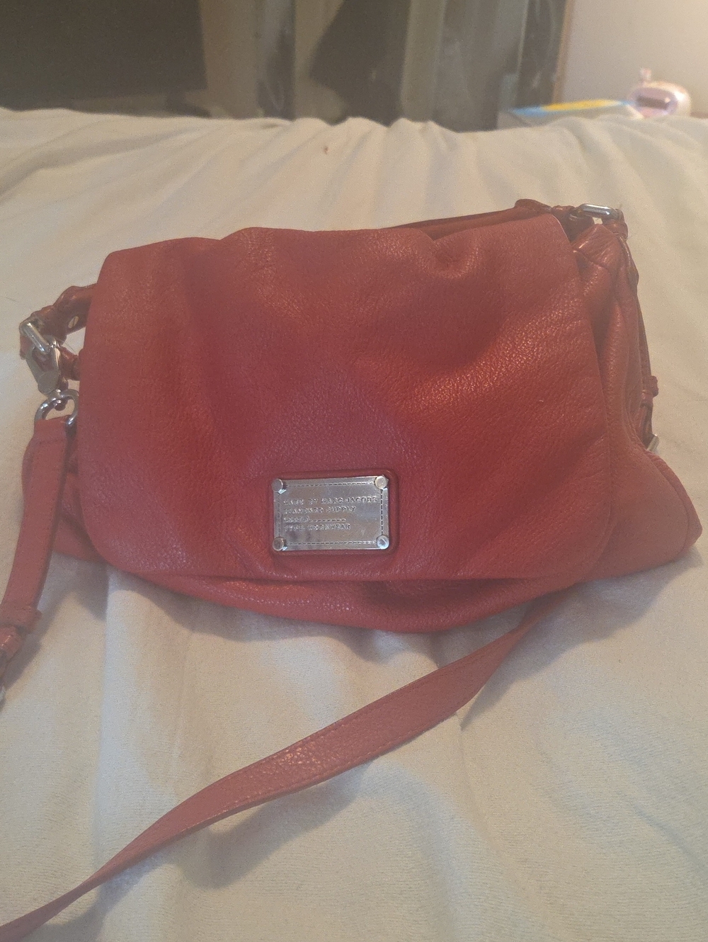 Marc Jacobs Red Leather Crossbody Bag